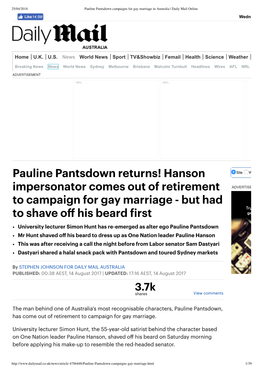 Pauline Pantsdown Returns!