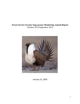 Annual Greater Sage-Grouse Monitoring Report