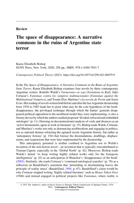 A Narrative Commons in the Ruins of Argentine State Terror