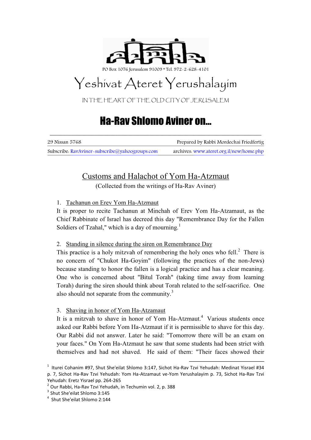 Yeshivat Ateret Yerushalayim