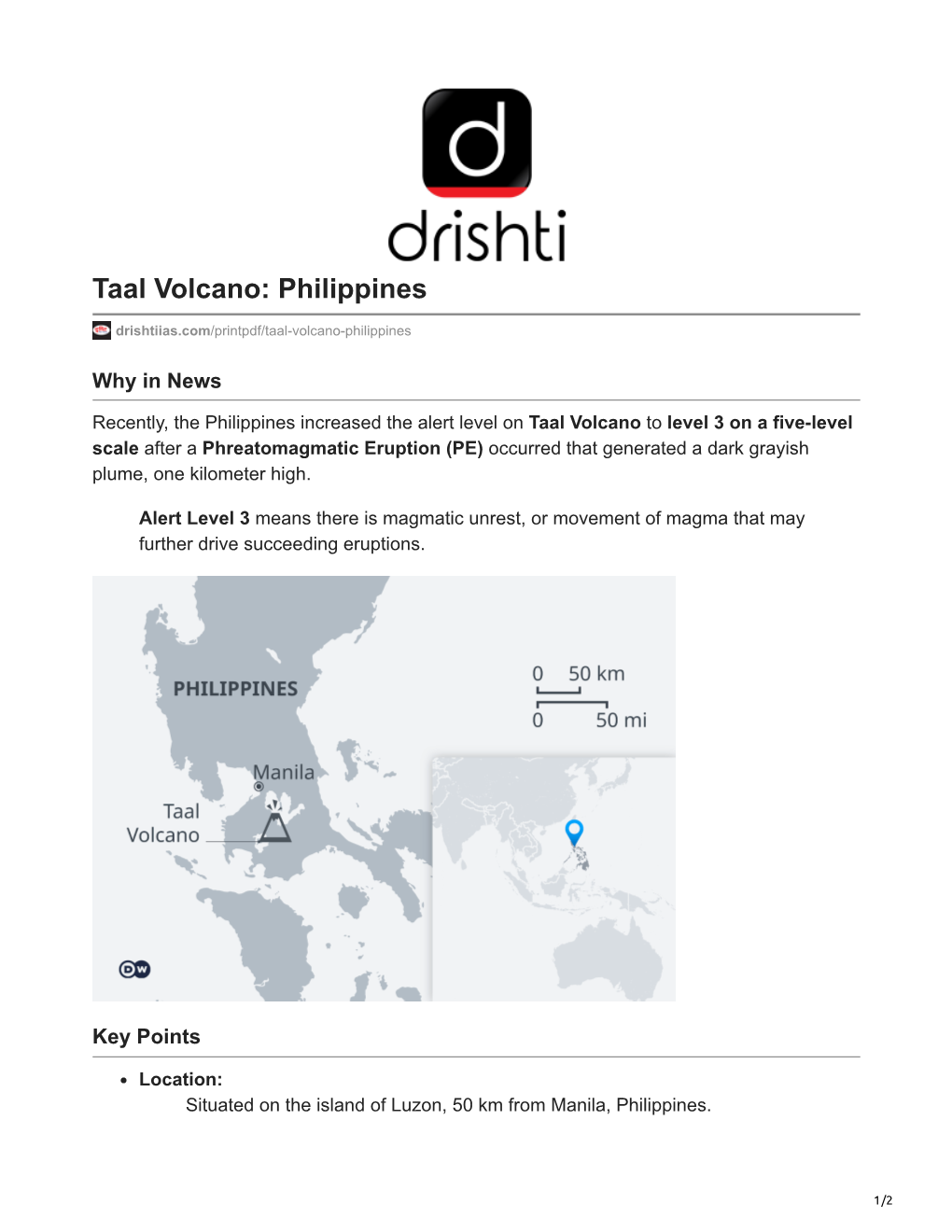 Taal Volcano: Philippines