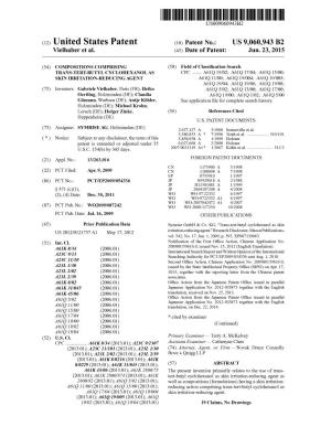 (12) United States Patent (10) Patent No.: US 9,060,943 B2 Vielhaber Et Al