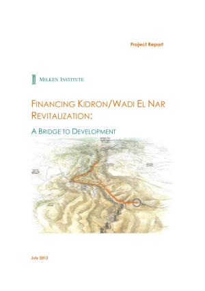 Financing Kidron/Wadi El Nar River Revitalization