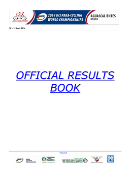Official Results Book