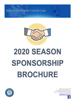 2020 Season Sponsorship Brochure