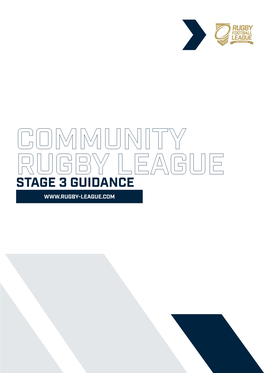Community Rugby League Stage 3 Guidance 1