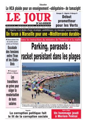 Parking, Parasols : Racket Persistant Dans Les Plages
