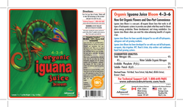 Advanced Nutrients Iguana Juice Bloom 1 Liter 5200-14