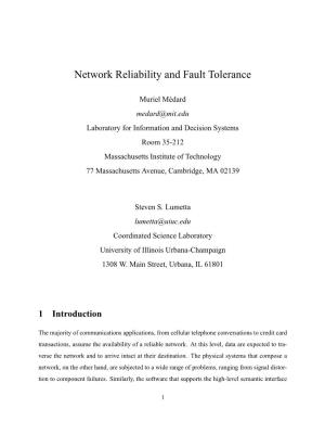 Network Reliability and Fault Tolerance