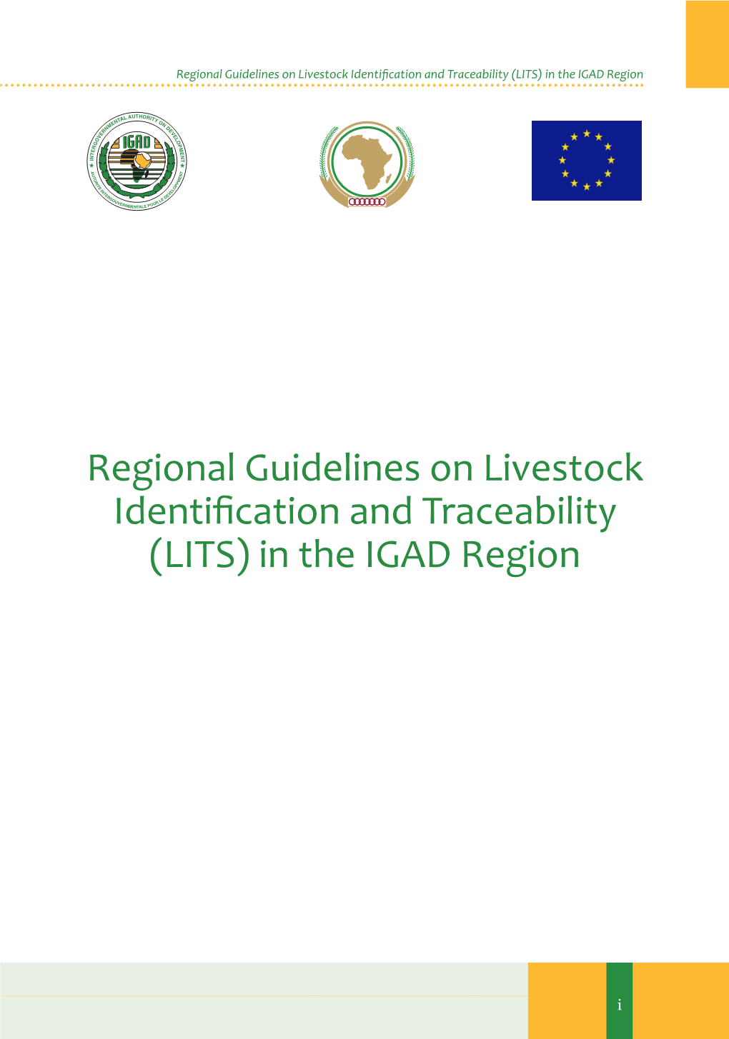 Regional Guidelines on Livestock Identification and Traceability (LITS) in the IGAD Region