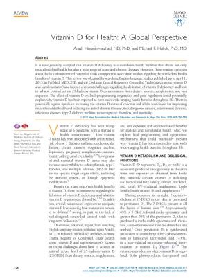 Vitamin D for Health: a Global Perspective