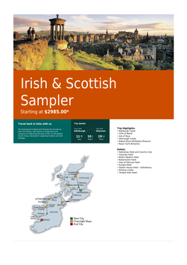Irish & Scottish Sampler