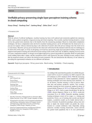 Verifiable Privacy-Preserving Single-Layer Perceptron Training