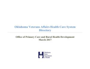 Oklahoma Veterans Affairs Health Care System Directory