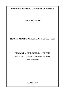 Ho Chi Minh's Philosophy of Action