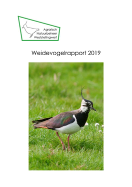 Weidevogelrapport 2019