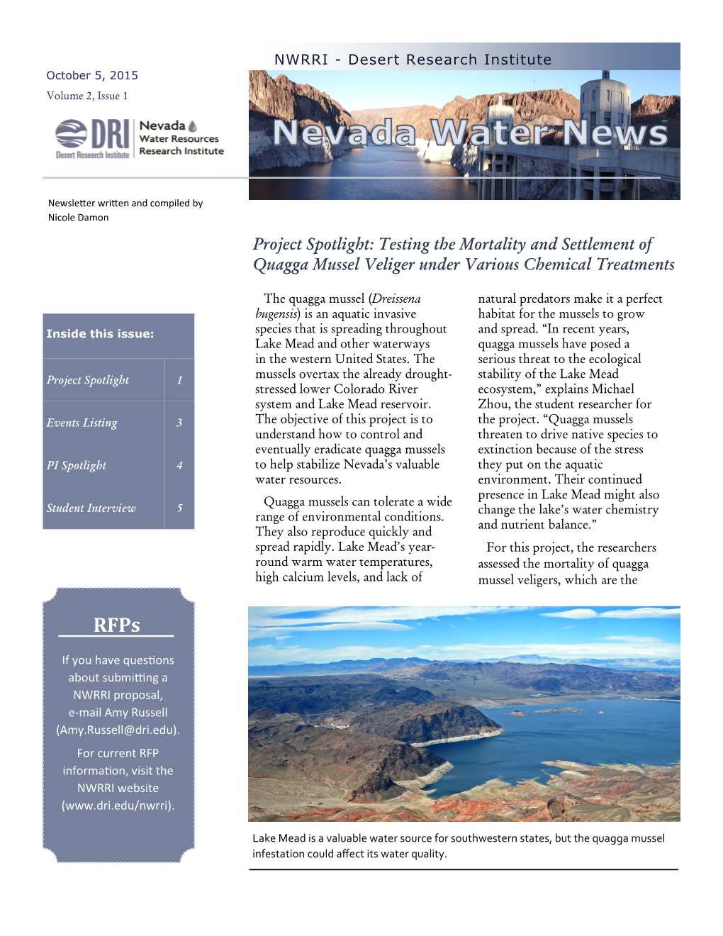 NWRRI Fall 2015 Newsletter