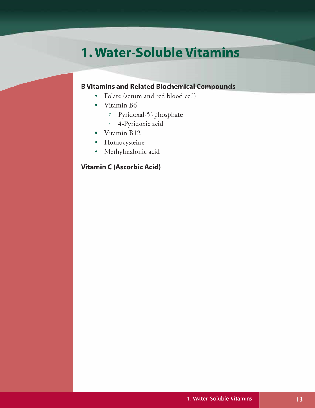 1. Water-Soluble Vitamins