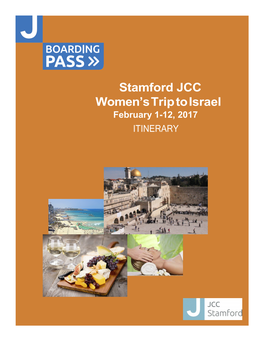 Stamford JCC Women's Trip to Israel