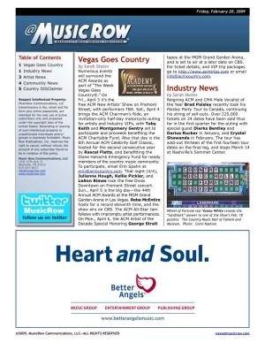 Vegas Goes Country Industry News