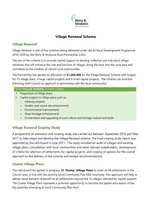 Village Renewal Scheme