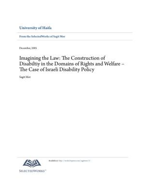 The Case of Israeli Disability Policy