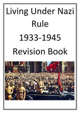 Living Under Nazi Rule 1933-1945 Revision Book
