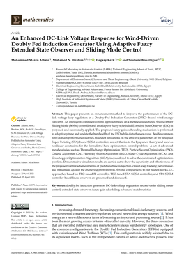 An Enhanced DC-Link Voltage Response for Wind-Driven Doubly Fed Induction Generator Using Adaptive Fuzzy Extended State Observer and Sliding Mode Control