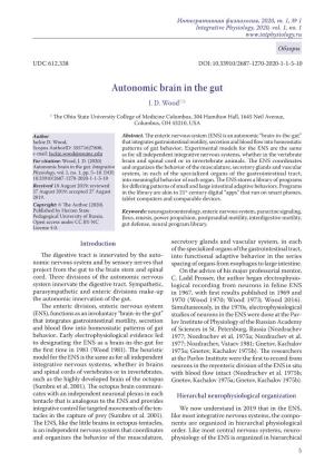 Autonomic Brain in the Gut J