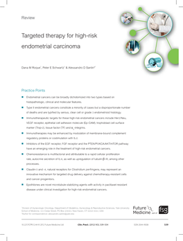 Targeted Therapy for High-Risk Endometrial Carcinoma