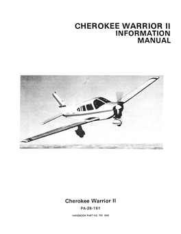 Cherokee Warrior Ii Information Manual