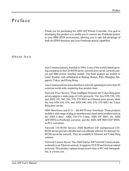 AXIS AFP Printer Controller User's Manual