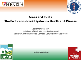 The Endocannabinoid System in Health and Disease