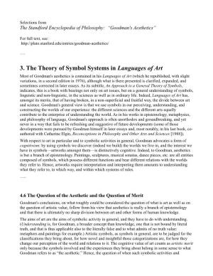 3. the Theory of Symbol Systems in Languages Of