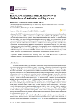 The NLRP3 Inflammasome