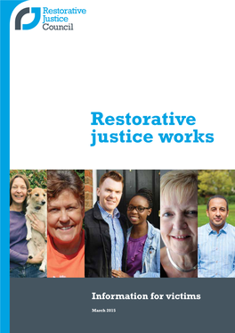 Restorative Justice Works