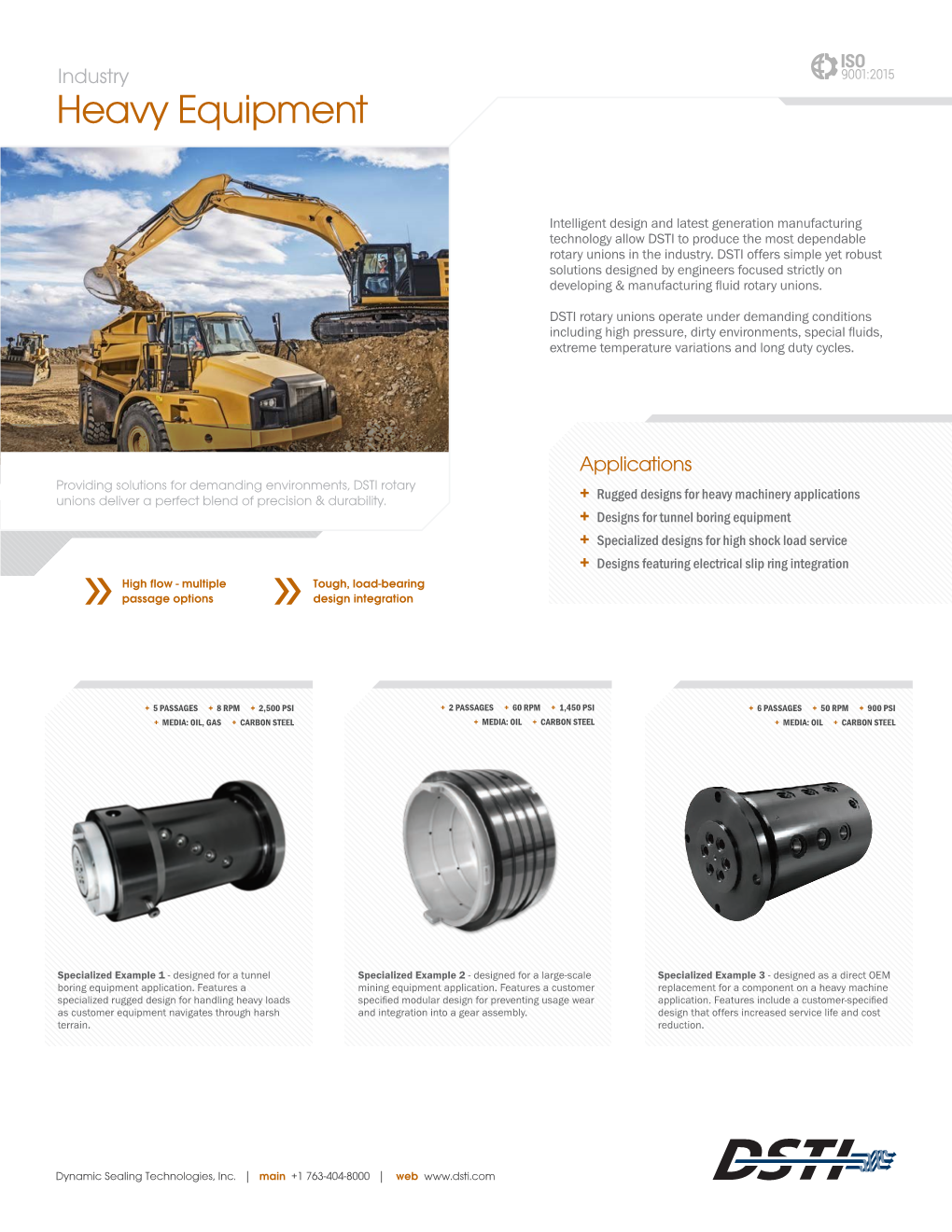 Heavy Equipment Brochure