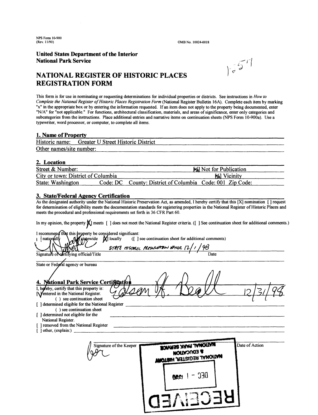 National Register of Historic Places Registration Form