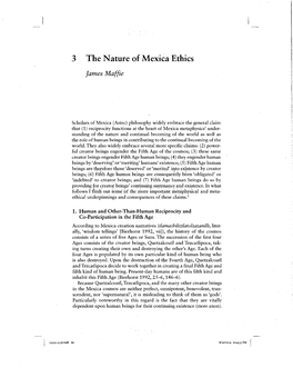 The Nature of Mexica Ethics James Maffie