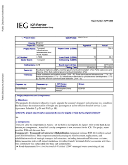 IEG ICR Review