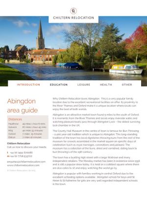 Abingdon Area Guide