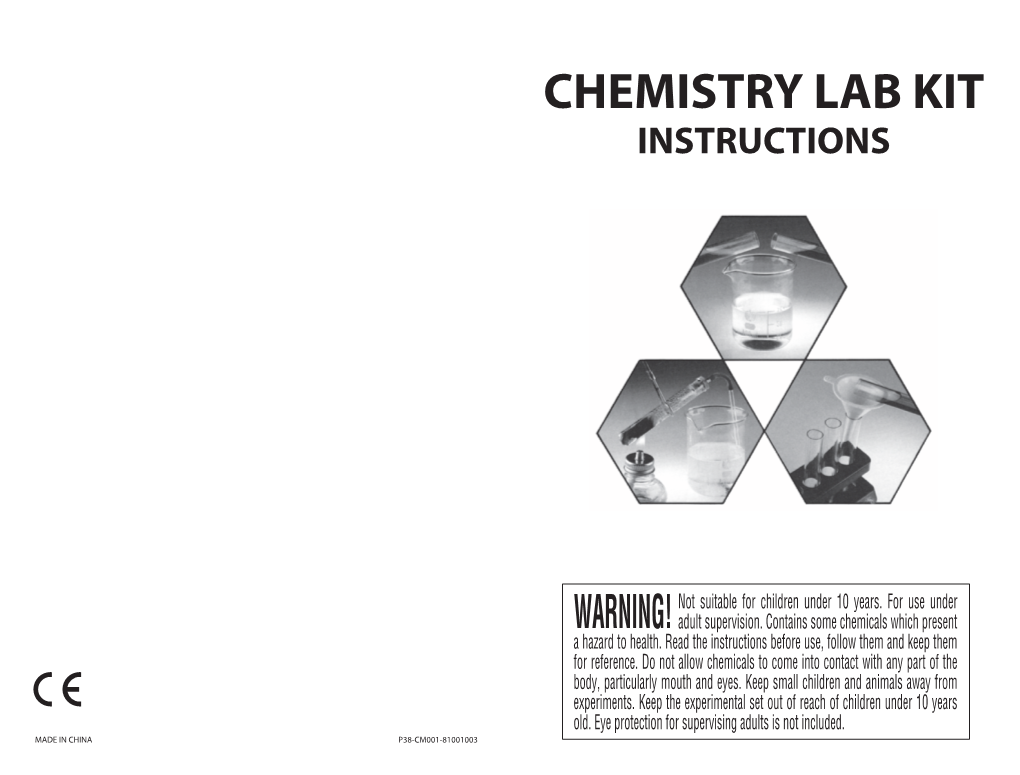 Chemistry Lab Kit Instructions