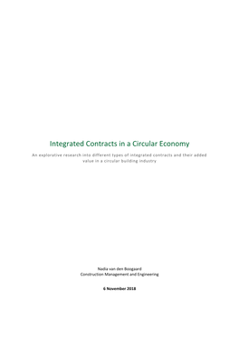 Integrated Contracts in a Circular Economy