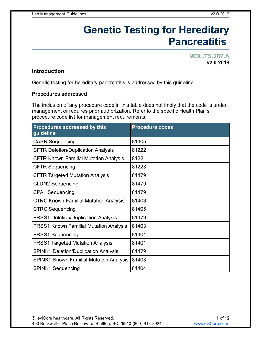 Hereditary Pancreatitis