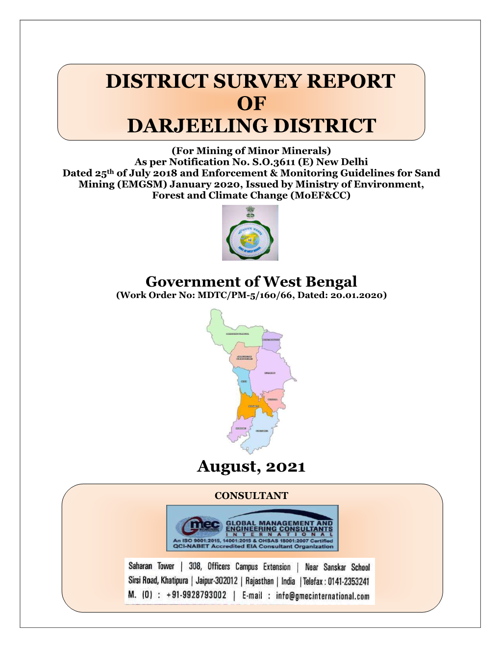 District Survey Report of Darjeeling District