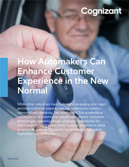 How Automakers Can Enhance Customer Experience in the New Normal