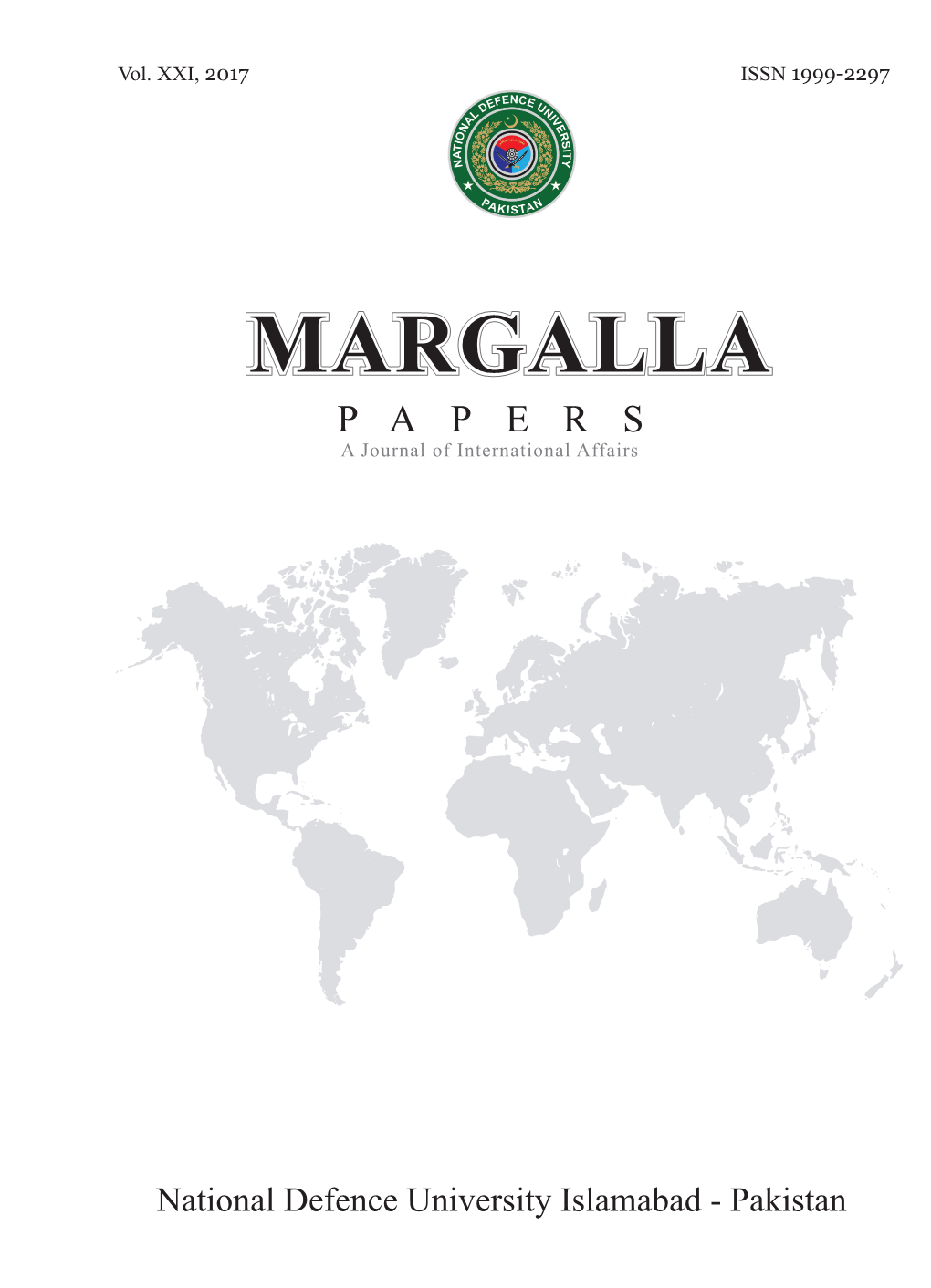 MARGALLA PAPERS a Journal of International Affairs