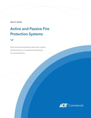 Active and Passive Fire Protection Systems WHITE PAPER