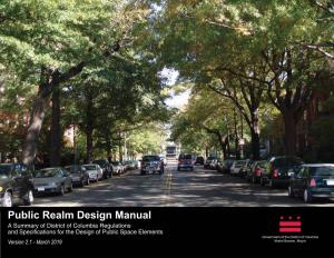 Public Realm Design Manual Version 2.1 March 2019