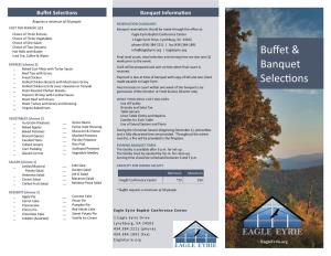 Buffet & Banquet Selections